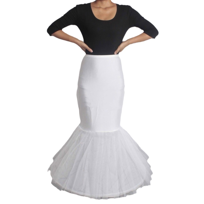 Mis Petticoat Crinoline Slips Phụ Kiện Cưới Vòng Váy 50 Vintage Puffy Dưới Váy Chữ A Ruffle Lớp Nàng Tiên Cá