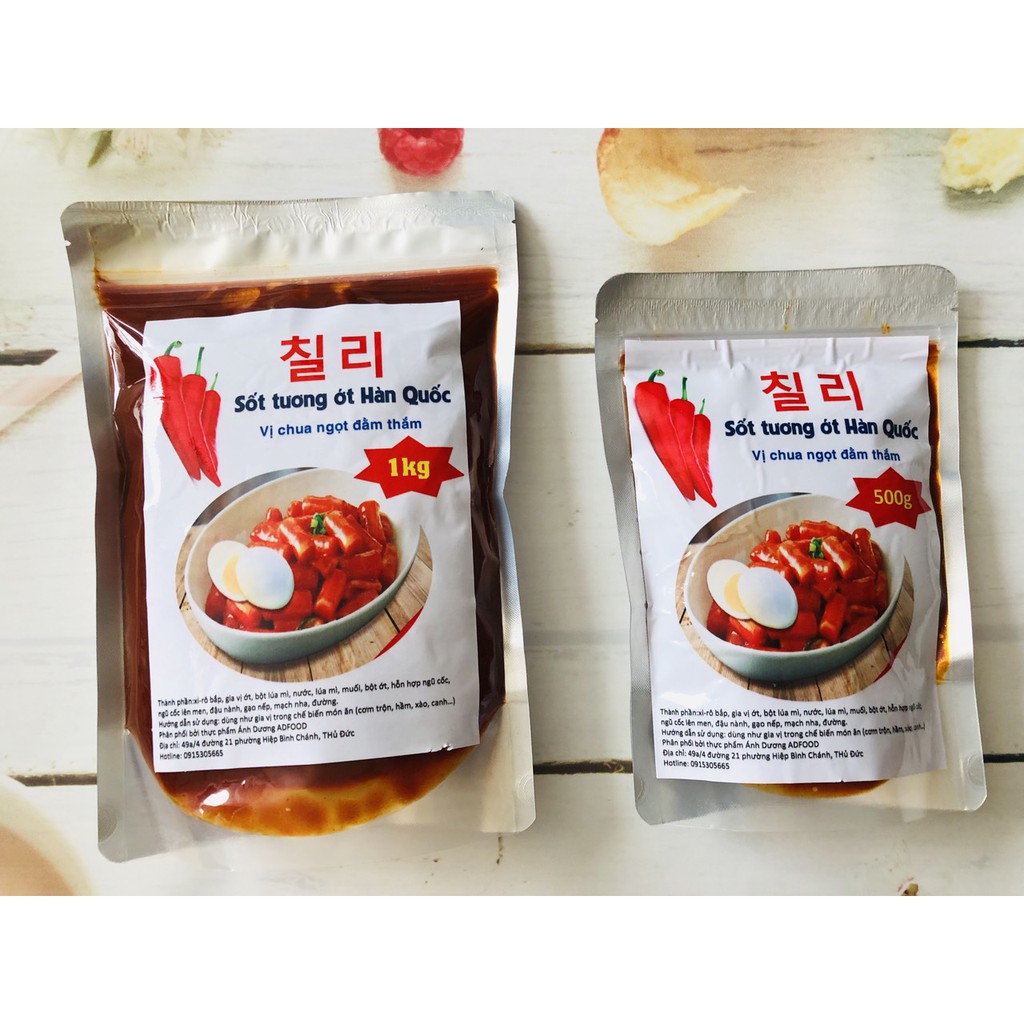 SỐT TƯƠNG ỚT HÀN QUỐC -GÓI 500G VỊ CHUA NGỌT