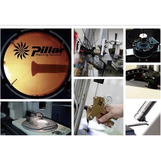 Đài Loan Pillar1423 Đen Thẳng Xieda Nhập Khẩu Thép Không Gỉ Dẹt Nói Xe Đạp Thép Phát Ngôn eXBX