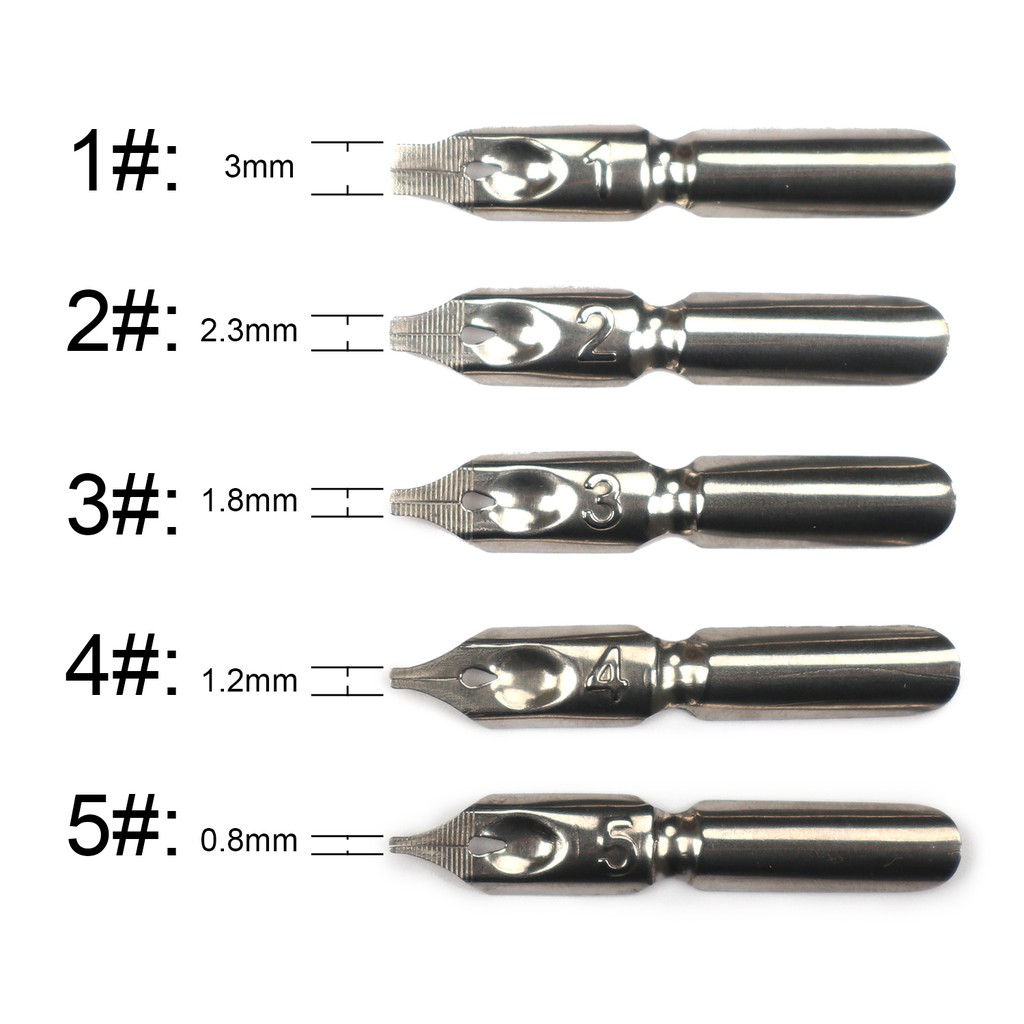 Ảnh Bộ 5 ngòi bút + 1 tay cầm bút SeamiArt chuyên nghiệp tiện dụng cho viết chữ thư pháp 3