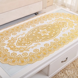 Khăn trải bàn hoạ tiết nổi 3D lau sạch luôn