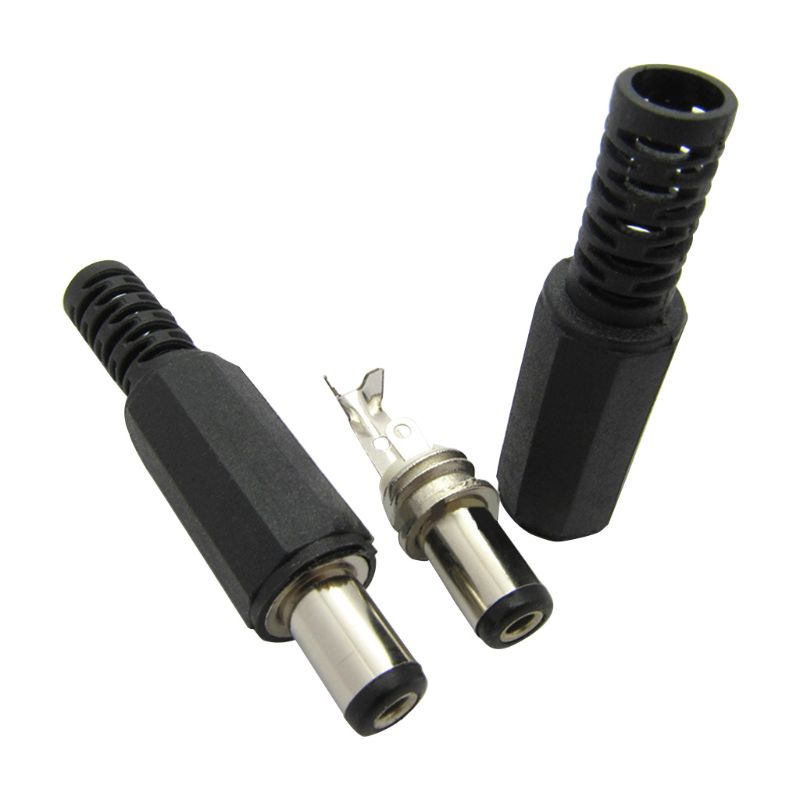 Pealike 15 Chiếc Cho DC Cắm Điện 5 5x2 1 Mm Cho DC Cắm 5 5-2 1 Loại Dây Tiêu Chuẩn Chiều Dài 9 Mm Cho DC Nam Cắm Điện Suppl