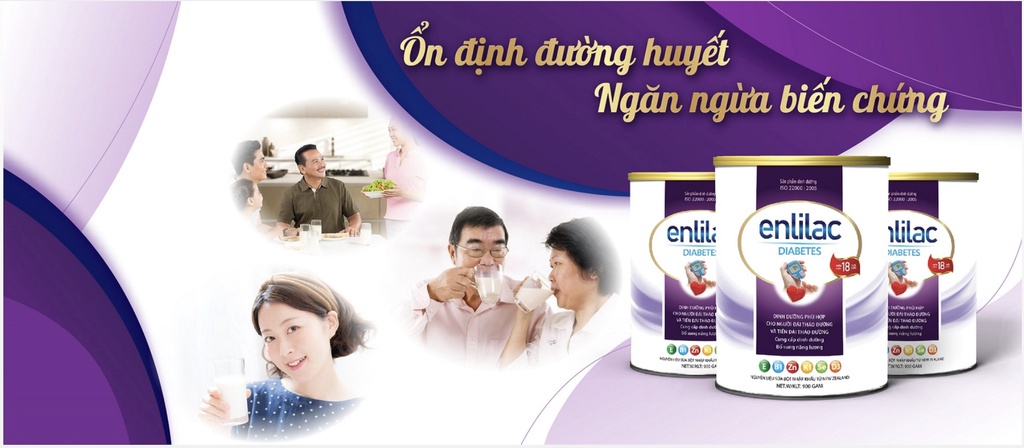 Sữa Cho Người Tiểu Đường, Giúp Ổn Định Đường Huyết ENLILAC Diabetes ...