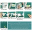 KIN Co Tấm Nhựa Bộ Thu Nhỏ Lỗ Giấy Đục Lỗ Móc Khóa Bút Chì Cho Trẻ Em