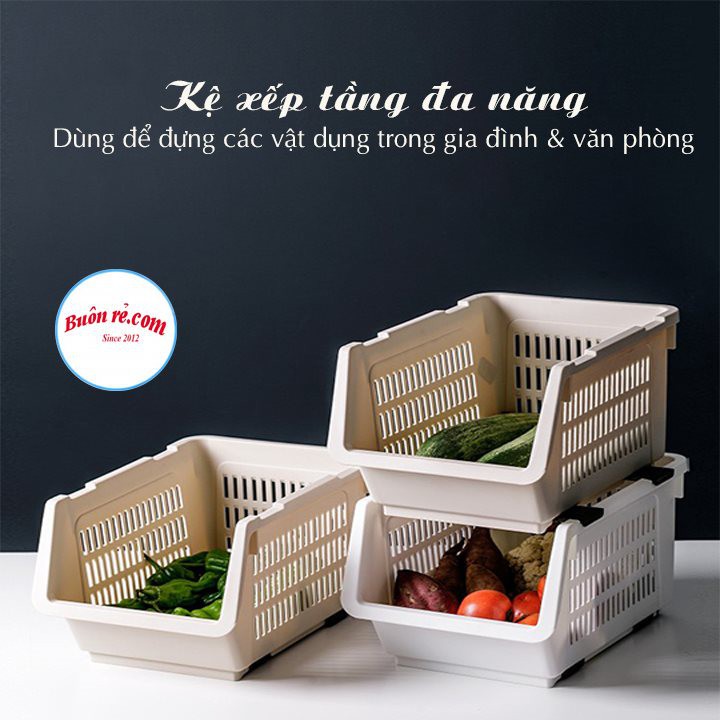 Combo 3 Kệ xếp tầng đa năng Việt Nhật (5569) đựng đồ tiết kiệm không gian chất liệu nhựa bền đẹp -Buôn rẻ 1234 | BigBuy360 - bigbuy360.vn