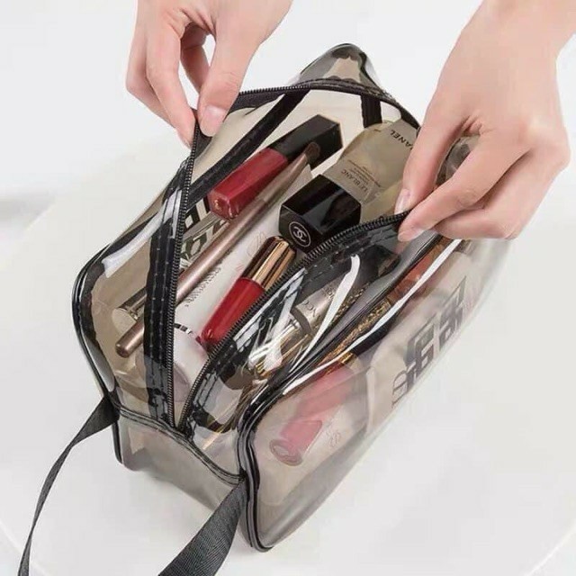 SET 3TUI ĐỰNG MĨ PHẨM TRONG SUỐT BẰNG NHỰA PHÙ HỢP ĐI DU LỊCH VÀ DÃ NGOẠI