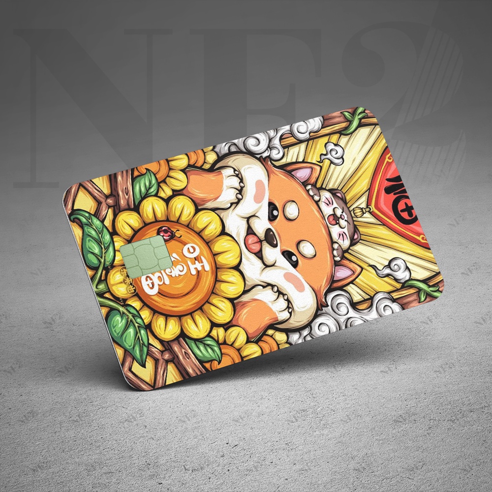 Miếng Dán Trang Trí BỘ TRANH DỄ THƯƠNG TQ 3 - Decal Thẻ ATM (Thẻ Chung Cư, Thẻ Xe, Debit, Credit)NF2