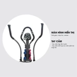 Xe đạp tập thể dục đa năng toàn thân tại nhà Elip pro Osaky JY-8401B - Kèm đĩa xoay eo và 2 cặp tạ tay, đồng hồ đo — ảnh 5