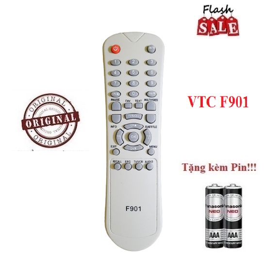 Remote Điều khiển từ xa của đầu KTS VTC F901-Hàng mới chính hãng Tặng ...