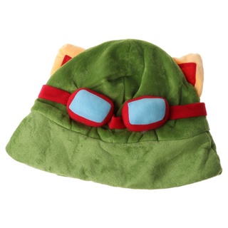Unisex Cosplay Green for  LOL Teemo Game Video Merchandise Hat