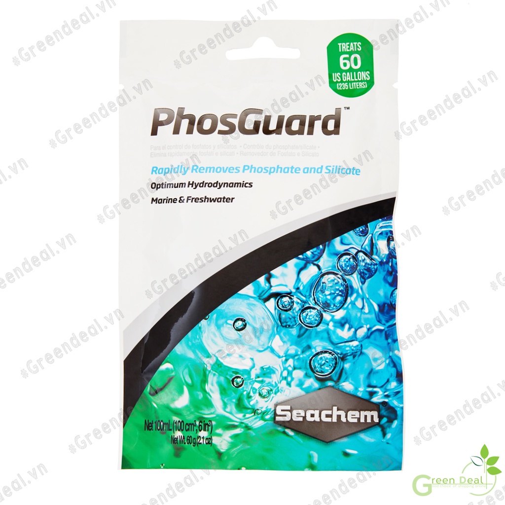 SEACHEM - PhosGuard (Túi 100 ml) | Vật liệu lọc khử PO4 và kim loại ...