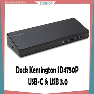Kensington Docking Station SD4750P USB C & USB 3.0, con Uscita Doppia 4K e Adattatore da 135W, DP & HDMI, per Windows e Mac (K39105EU