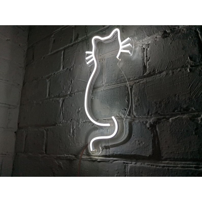 Đèn Trang Trí Led Neon Hình Mèo [Mẫu 6]