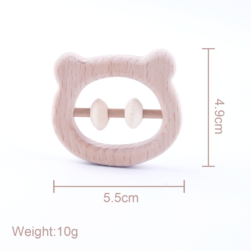 Ảnh Lục lạc MAMIMAMIHOME chất liệu gỗ không độc hại an toàn thoải mái cho bé nhai 1