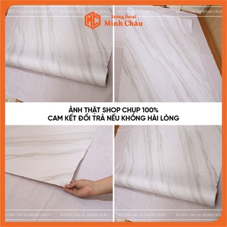 Giấy dán tường vân đá Minh Châu decal giả đá nhiều mẫu chống nước dầu mỡ rẻ đẹp