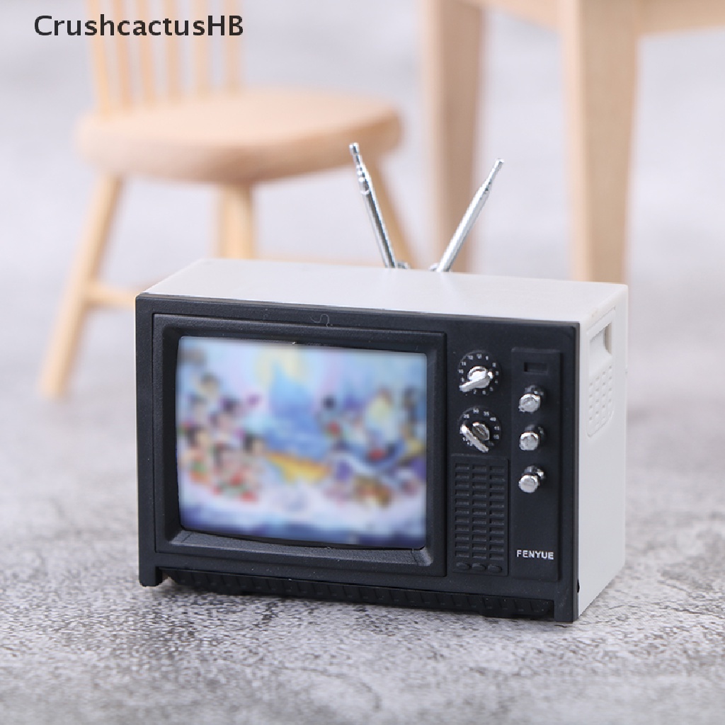 Đồ chơi TV mini phong cách cổ điển xinh xắn cho nhà búp bê ...