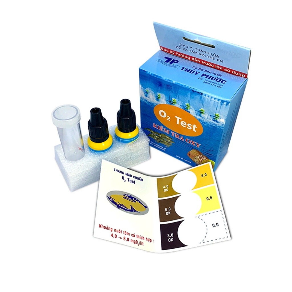 O2 TEST - Bộ Kiểm Tra Hàm Lượng Oxi Trong Nước Hồ Cá | Shopee Việt Nam