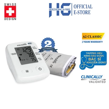 Máy Đo Huyết Áp Bắp Tay Microlife A2 Classic | Sử Dụng Dễ Dàng , Cho Kết Quả Chính Xác