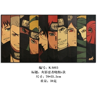 YT4 NARUTO Poster Anime Trang Trí Tường Tranh Retro Kraft Giấy Thanh Cà Phê Cửa Hàng Áp Phích Uzumaki Sasuke Itachi Quà Tặng