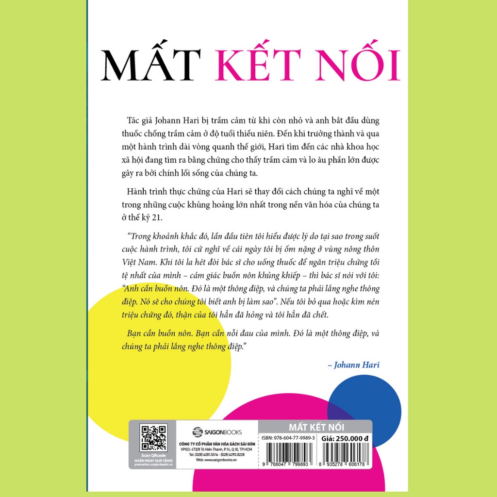 Sách - Mất Kết Nối (Lost Connections) - Johann Hari