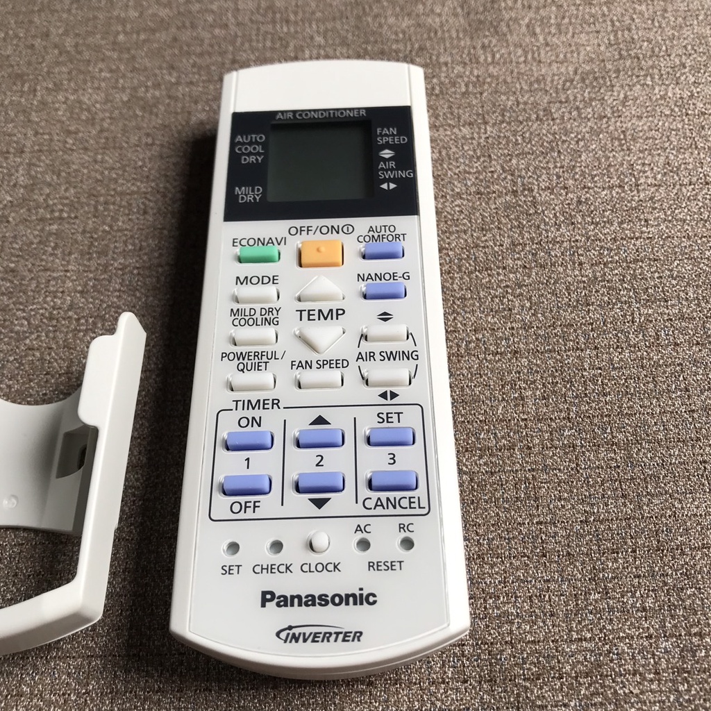 Điều khiển điều hoà Panasonic inverter 2 chiều econavi hàng zin theo máy, BH 6 tháng