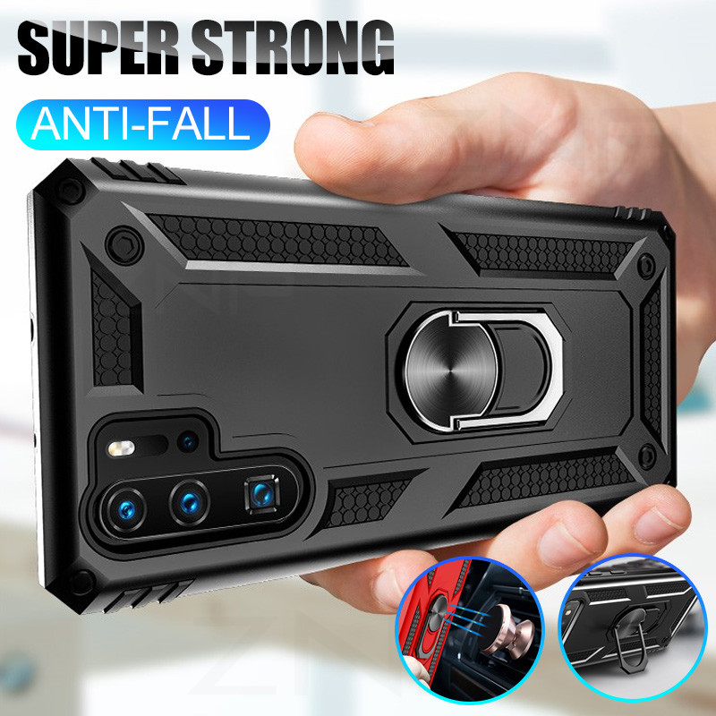 Dành cho Huawei P30 Pro / P30 / P30 Lite Vỏ bảo vệ quân sự hạng nặng có giá đỡ nhẫn