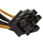 Niki 2 Thẻ Video Khai Thác PCI-E 6 Pin Sang Dual PCIe 4Pin Y-Splitter Cáp Nối Dài