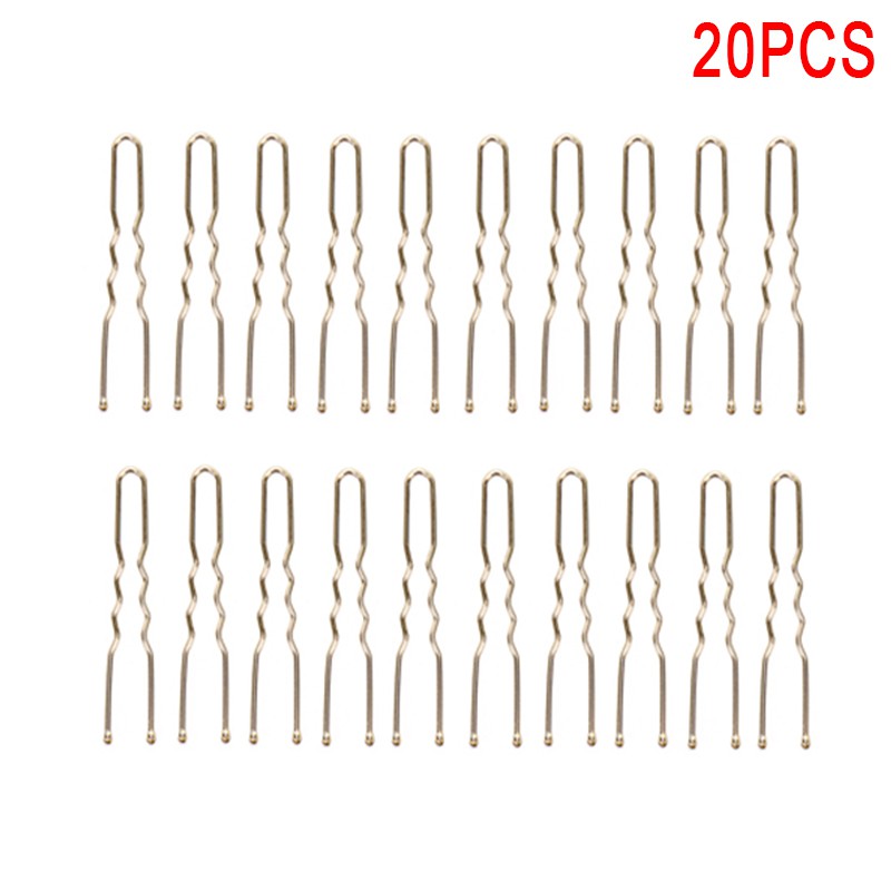 Bộ 20 kẹp tóc kim loại LUImo hình chữ U thời trang cho nữ