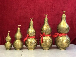Hồ Lô Bát Quai Bằng Đồng Các Cỡ Vật Phẩm phong thủy