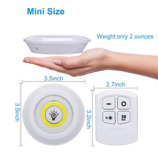 3w Cob Siêu Sáng Dưới Tủ Đèn LED Có Thể Điều Chỉnh Độ Sáng Không Dây Điều Khiển Từ Xa Đèn Tường Tủ Quần Áo Đêm Nhà Phòng Ngủ Đèn Tủ