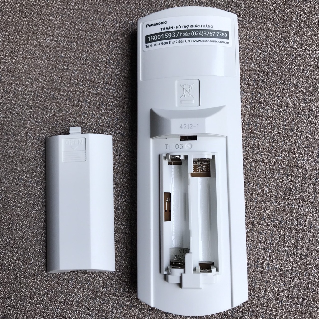 Điều khiển điều hòa panasonic econavi loại nhỏ, Remote máy lanh panasonic hàng chính hãng malaysia, Bảo hành 12 tháng