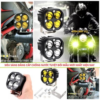 ĐÈN TRỢ SÁNG L4X ZTUN DÒNG ĐÈN VÍP CHÍNH HÃNG SIÊU SÁNG LẮP CÁC LOẠI XE MÁY Ô TÔ