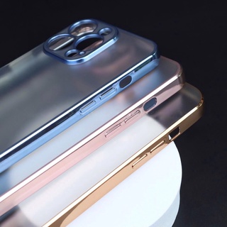 Ốp lưng SULADA lưng nhám viền màu máy bảo vệ camera cho iPhone 13/13Pro/13ProMax