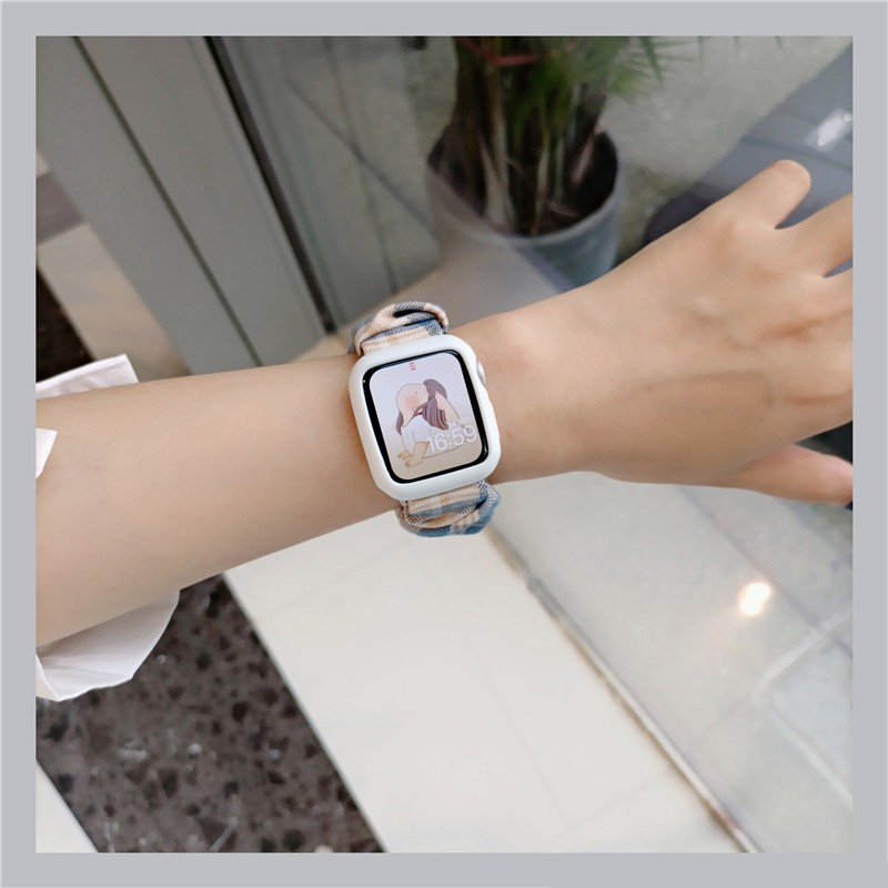 Dây đeo cổ tay nữ ca rô Thích hợp cho Apple Watch SE3 S6 SE S5 S4 42mm 40mm 44mm 38mm Dây đeo cổ tay