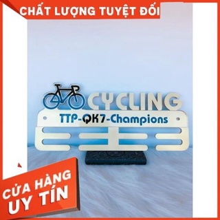 Giá treo huy chương Xe đạp, 40x18 khắc chìm Mirror siêu đẹp