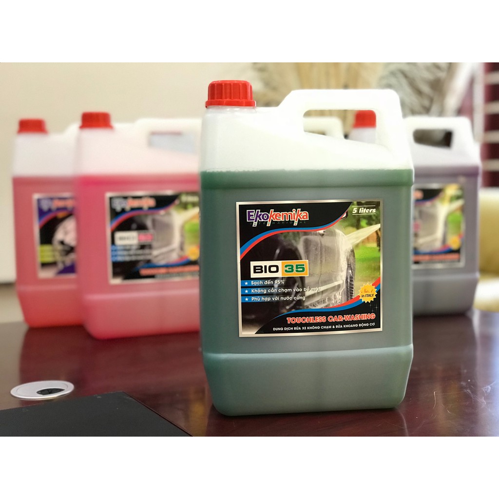 NƯỚC RỬA Ô TÔ - XE MÁY VÀ KHOANG MÁY KHÔNG CHẠM ĐẬM ĐẶC THƯƠNG HIỆU EKOKEMIKA BIO 35-5L