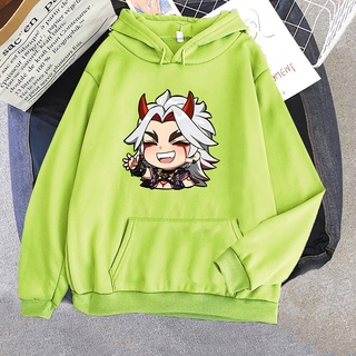 Hot Game Genshin Va Chạm Áo Hoodie Harajuku Kawaii Arataki Itto In Họa Tiết Đồ Họa Cô Gái Sudaderas Dễ Thương