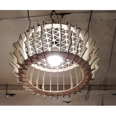Đèn Gỗ DIY 040 thả trần decor trang trí