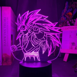 GC9 Dragon Ball Super Anime Đèn Ngủ 3D LED Hình Đèn Romete Cảm Ứng Chiếu Sáng Son Goku Vegeta Trang Trí Nhà Quà Tặng Cho