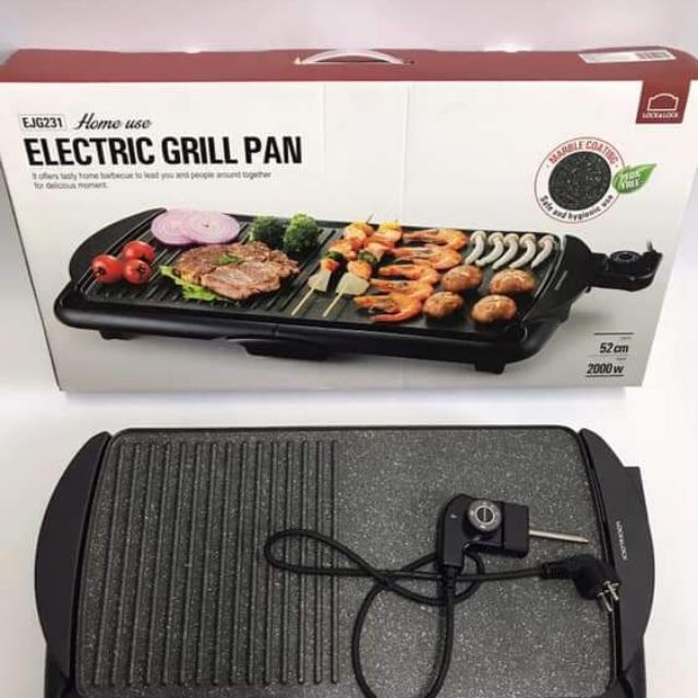 VỈ NƯỚNG ĐIỆN 2000W LOCK&LOCK ELECTRIC GRILL PAN EJG231 Shopee Việt Nam