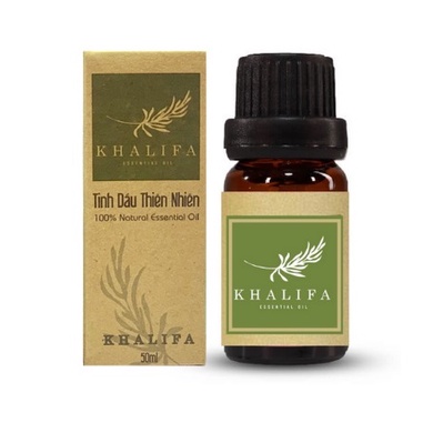 Tinh Dầu Hoa Sen Nguyên Chất Khalifa 50ml Tốt Cho Da Giảm Stress Khử Mùi Chống Say Xe Hàng Chính Hãng