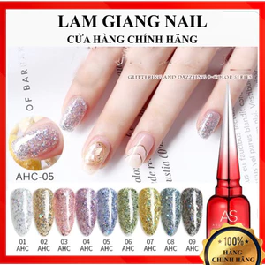SET Sơn gel AS mã AHC mẫu chai đỏ nhọn 9 chai 15ml siêu HOT siêu xịn