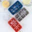 Set 2 Khay làm đá mini 6 ngăn silicon có nắp đậy tiện dụng