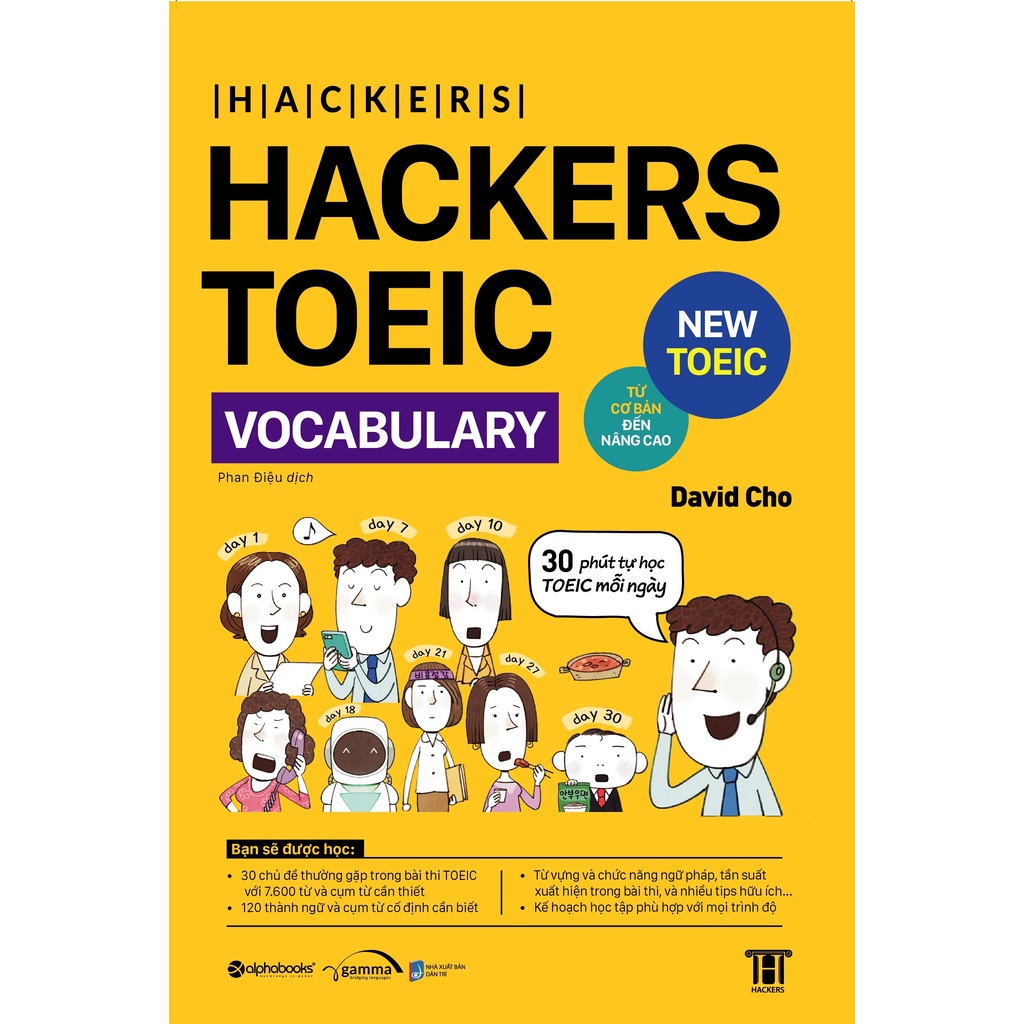 Sách - Hackers TOEIC Vocabulary - Từ cơ bản đến nâng cao (Gamma Books)