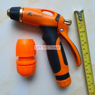 Vòi xịt rủa áp lực cao 1 tia hãng KAPUSI Nhật Bản cao cấp, kèm đầu nối vòi nước, Bảo hành 12 tháng