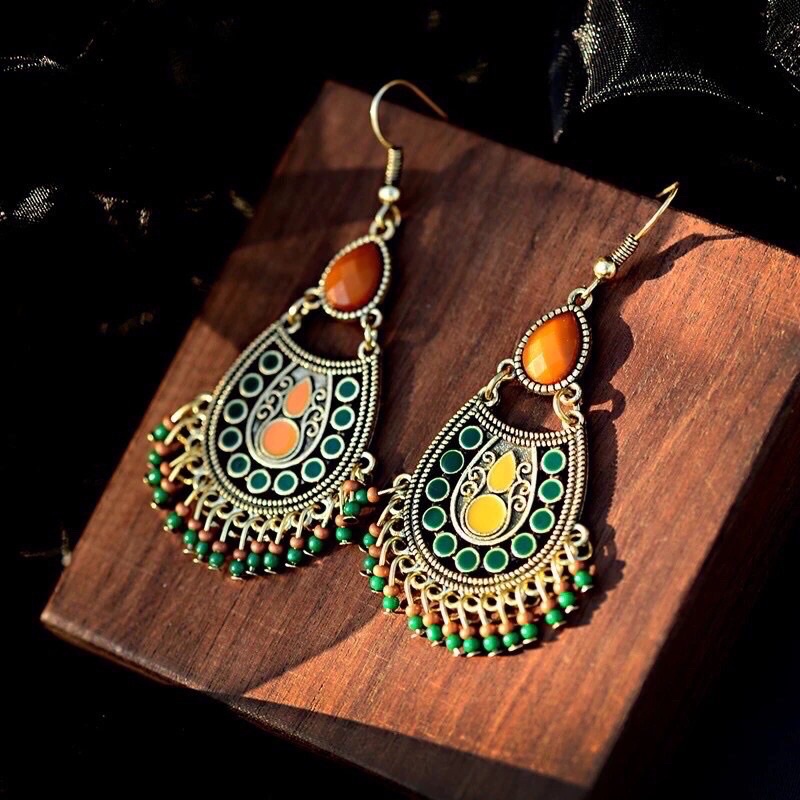 Bông Tai _Khuyên Tai vintage Du Lịch Chụp Ảnh