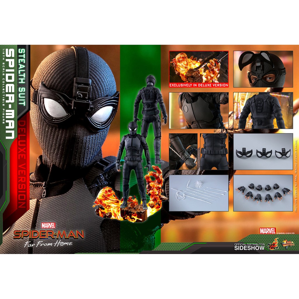 Spider man stealth suit hot sale toys