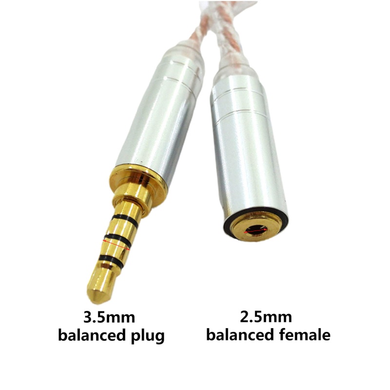 Cáp chuyển đổi nam cân bằng HIFI 2 5mm chất lượng ngôi sao sang 4 4mm