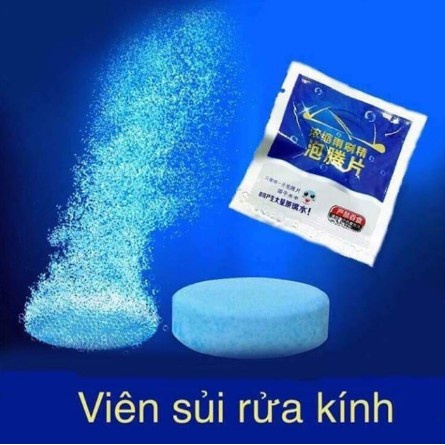 Viên sủi rửa kính xe ô tô lau kính, chùi kính siêu sạch chuyên dụng , vien sui rua kinh oto tiện ích dễ sử dụng