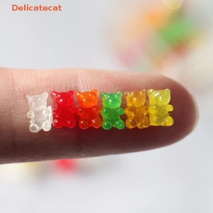 Nrl 12 Chiếc Nhà Búp Bê Thu Nhỏ Nhựa Nhiều Màu Sắc Gấu Kẹo Mẫu Đồ Trang Trí Thủ Công DIY